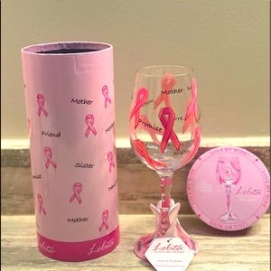 Lolita “Pink Ribbon” Wine Glass